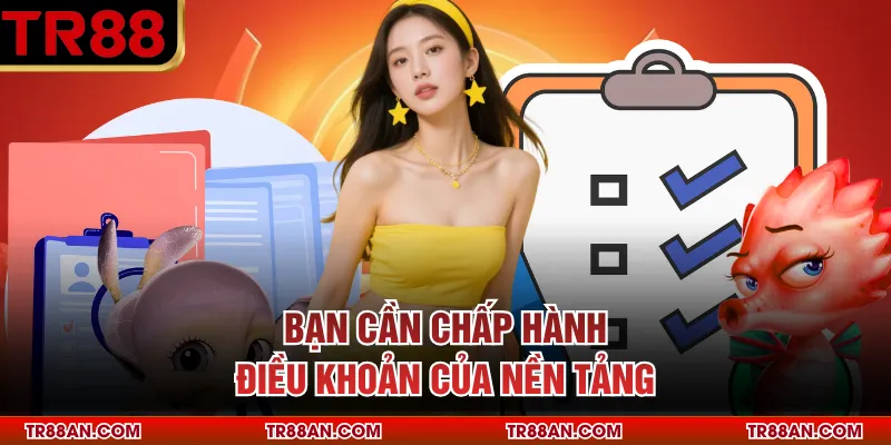 Bạn cần chấp hành điều khoản của nền tảng